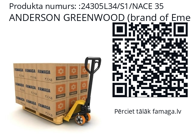   ANDERSON GREENWOOD (brand of Emerson) 24305L34/S1/NACE 35