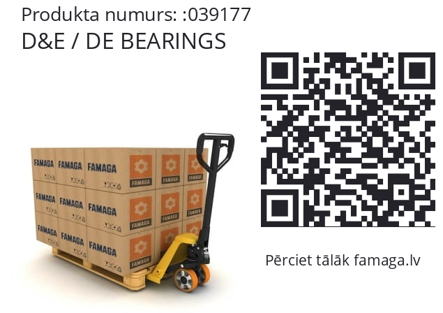   D&E / DE BEARINGS 039177